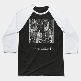 Nick Cave / Minimal Graphic Design Tribute Baseball T-Shirt